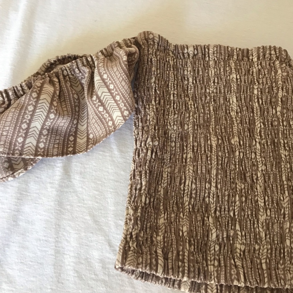 Off the shoulder crop top